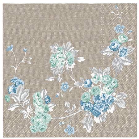 Keep Unique Birthday Paper Napkins, Luncheon Floral Decoupage Napkins, Assorted Color, 20/Pack