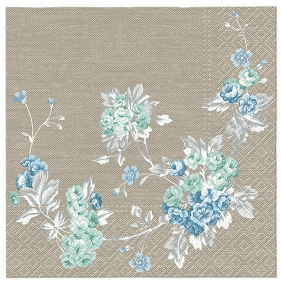 Keep Unique Birthday Paper Napkins, Luncheon Floral Decoupage Napkins, Assorted Color, 20/Pack