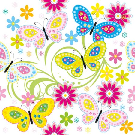 Keep Unique Butterflies Paper Luncheon Decoupage Napkins, Assorted Color, 20/Pack