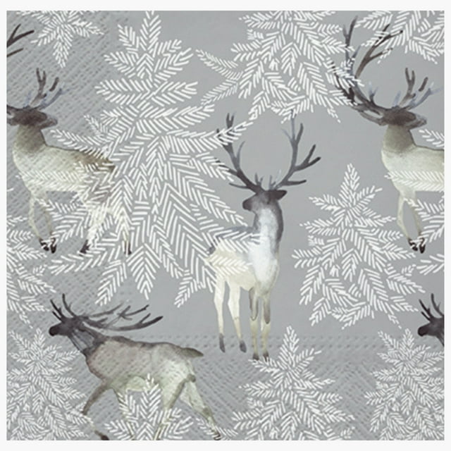 Keep Unique Christmas Decoupage Paper Napkins, Decorative Napkins Deer, Assorted Color, 20/Pack