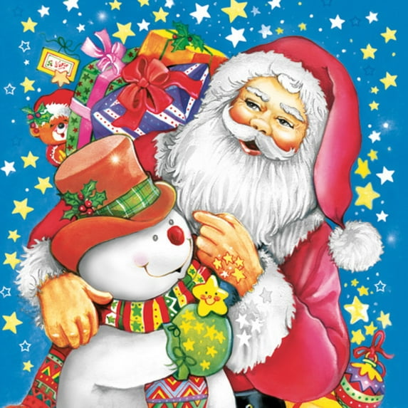 Keep Unique Christmas Decoupage Santa Paper Napkins, Luncheon Decorative Deer Napkin, Assorted Color, 20/Pack