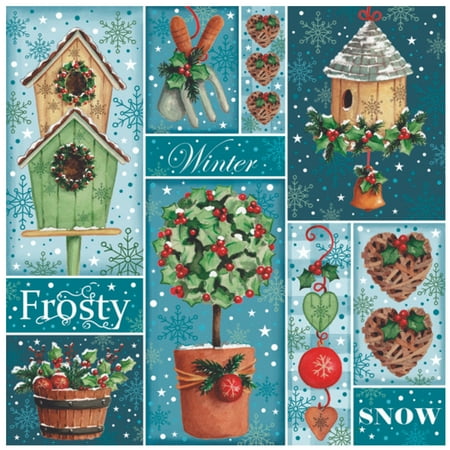 Keep Unique Christmas Luncheon Napkins, Decoupage Paper Napkins, Assorted Color, 20/Pack