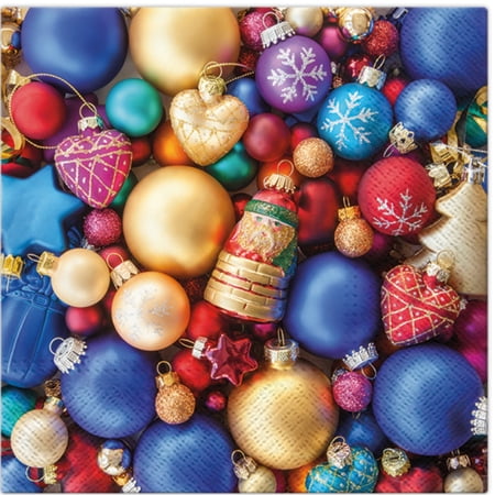 Keep Unique Christmas Napkins, Decoupage Holiday Decorative Paper Napkin, Assorted Color, 20/Pack