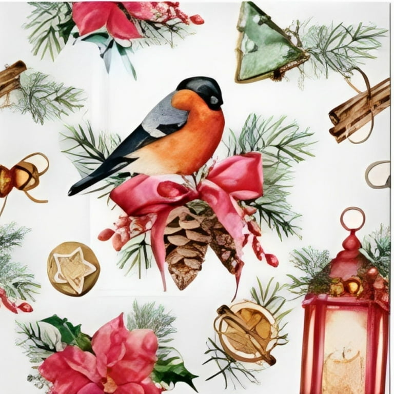 Keep Unique Christmas Paper Napkins, Paper Napkins For Decoupage, Assorted  Color, 20/Pack 