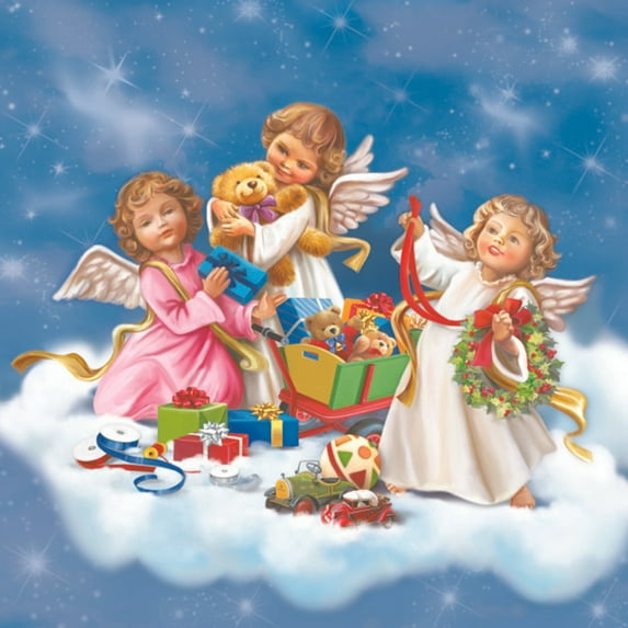 Keep Unique Christmas Paper Napkins, Vintage Decoupage Napkins, Assorted Color, 20/Pack