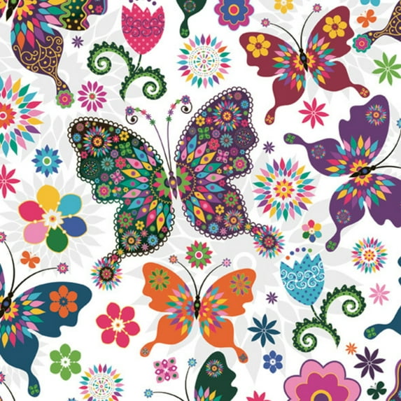 Keep Unique Paper Napkins White, Napkins Decorative for Decoupage, Butterfly Party Napkins, Pack of 20