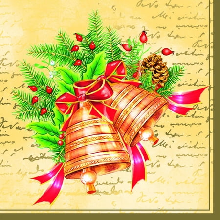 Keep Unique Decoupage Christmas Paper Napkins, Christmas Napkins, Assorted Color, 20/Pack