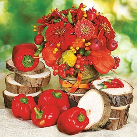 Keep Unique Decoupage Fall Paper Napkins, Disposable Napkins , Assorted Color, 20/Pack
