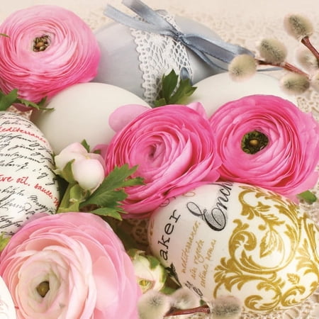 Keep Unique Easter Party Paper Napkins, Printed Decoupage Napkins, Assorted Color, 20/Pack