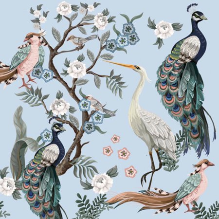 Keep Unique Everyday Paper Napkins, Decorative Bird Napkins, Assorted Color, 20/Pack