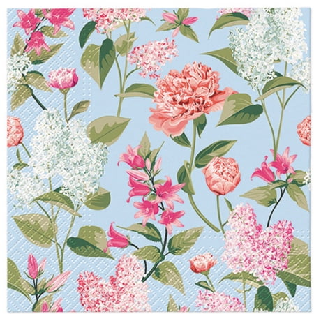 Keep Unique Floral Decorative Napkins, Spring Napkins, Assorted Color, 20/Pack