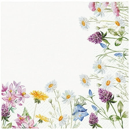 Keep Unique Floral Spring Birthday Napkins, Decoupage Napkins, Assorted Color, 20/Pack