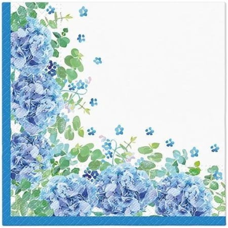 Keep Unique Flower Paper Napkins, Decoupage Napkins Spring, Blue Napkins, 20/Pack