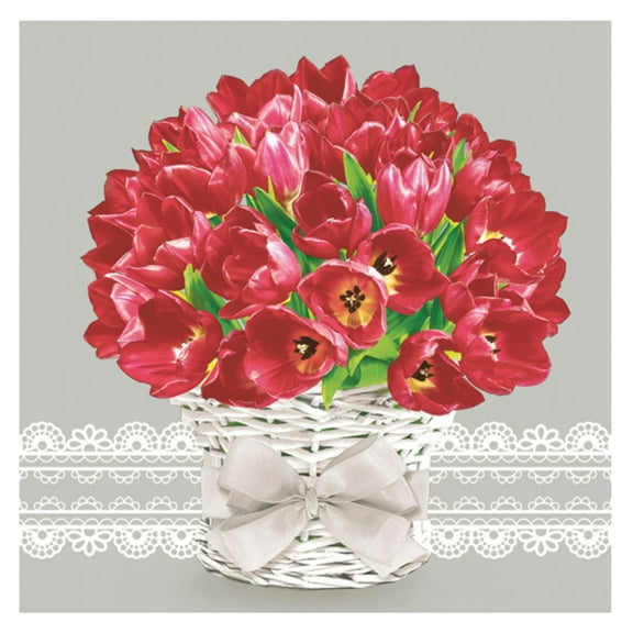 Keep Unique Everyday Disposable Paper Napkins, Floral Luncheon Party Napkins, Assorted Color, 20/Pack