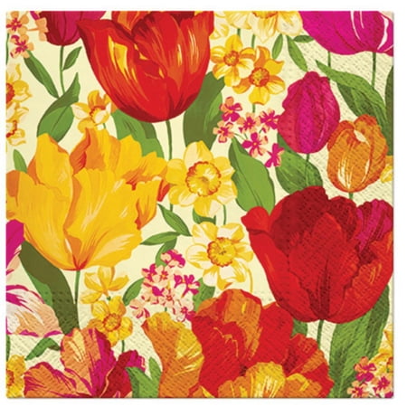 Keep Unique Flower Paper Napkins, Luncheon Birthday Napkins, Assorted Color, 20/Pack