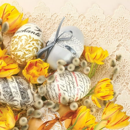 Keep Unique Flowers Luncheon Napkins, Easter Paper Napkins, Assorted Color, 20/Pack