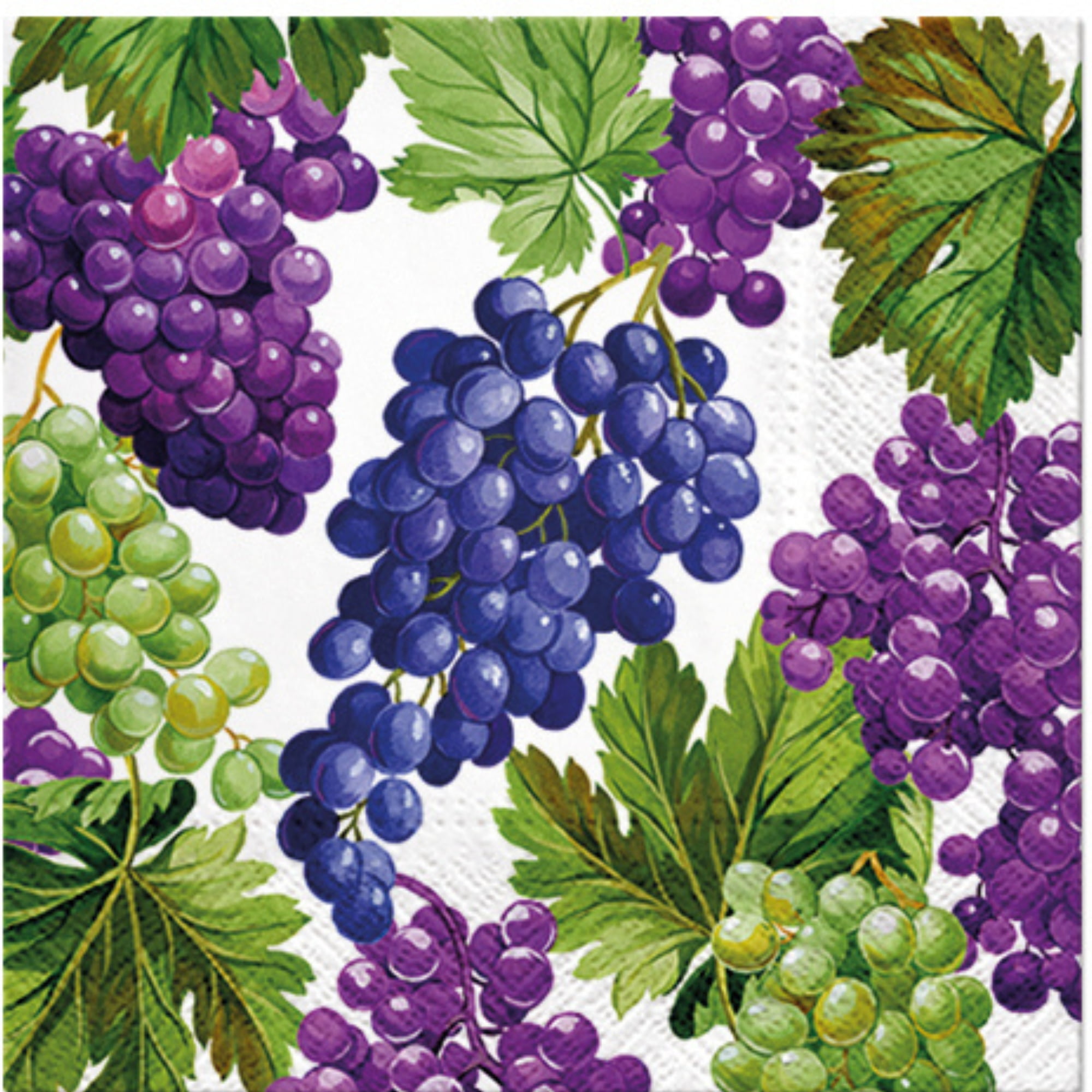 Keep Unique Grapes Paper Napkins, Decorative Luncheon Decoupage Napkin