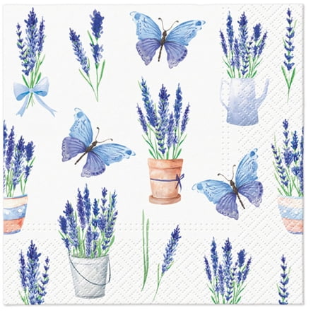 Keep Unique Lavender Luncheon Napkins, Elegant Spring Party Napkins, Assorted Color, 20/Pack