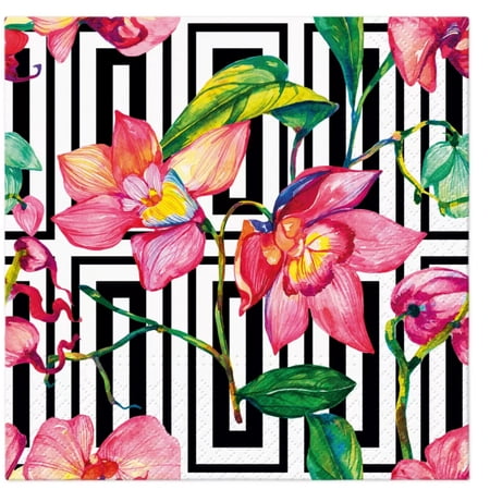 Keep Unique Luncheon Flower Napkins, Spring Decoupage Napkins, Assorted Color, 20/Pack