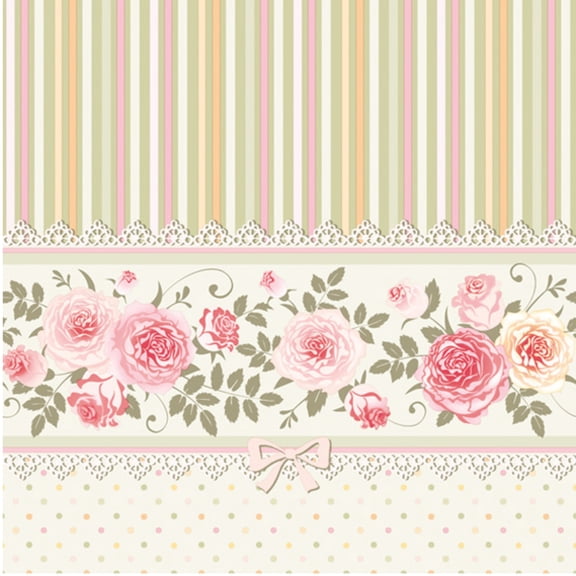 Keep Unique Pink Roses Decoupage Paper Napkins, Luncheon Decorative Napkin, 20/Pack