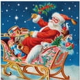 thumbnail image 1 of Keep Unique Santa Sleigh Christmas Decorative Paper Napkins, Decoupage Napkin, Pack/20, 1 of 6