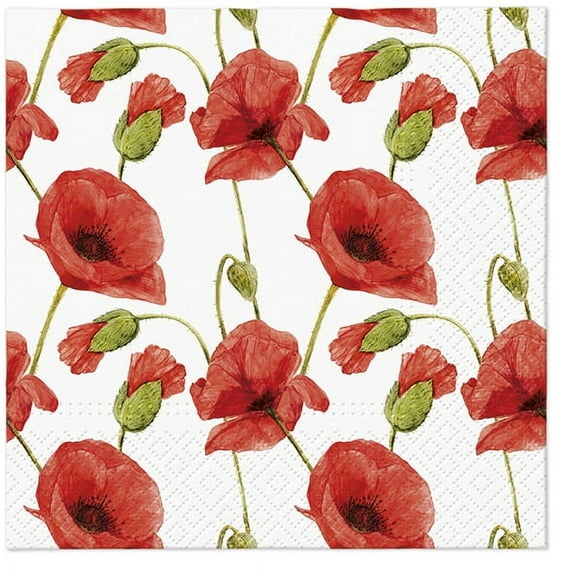 Keep Unique Spring Floral Paper Napkins, Luncheon Flowers Napkins, Assorted Color, 20/Pack
