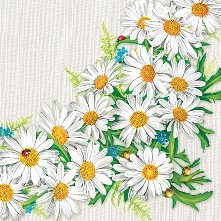 Keep Unique Decoupage Napkins, Flower Decorated Napkins, Assorted Color,  20/Pack 