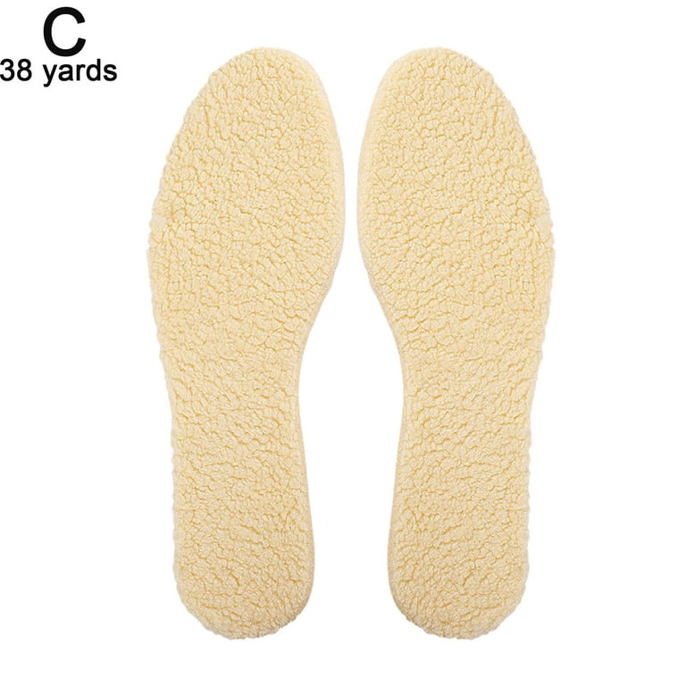 Keep Warm Heated Cashmere Thermal Insoles Thicken Soft Breathable