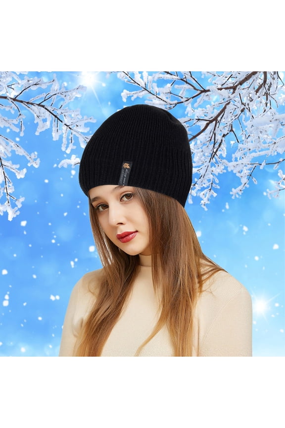 Keep Warm Winter Wool Knit Baseball Cap for Adults with Printed Design for Outdoor Activities