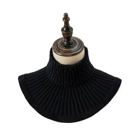 Keep Warm and Stylish with These Detachable Collar Versatile Knitted Scarf for Autumn and Winter