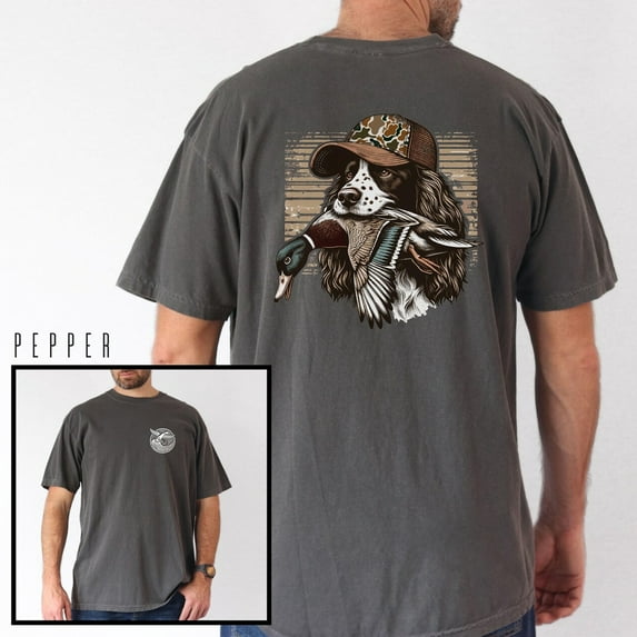 "Keep Your Ducks In A Row" T-Shirt – Wildlife & Hunter Graphic Tee with Fowl Pond Scene (Front & Back Design)