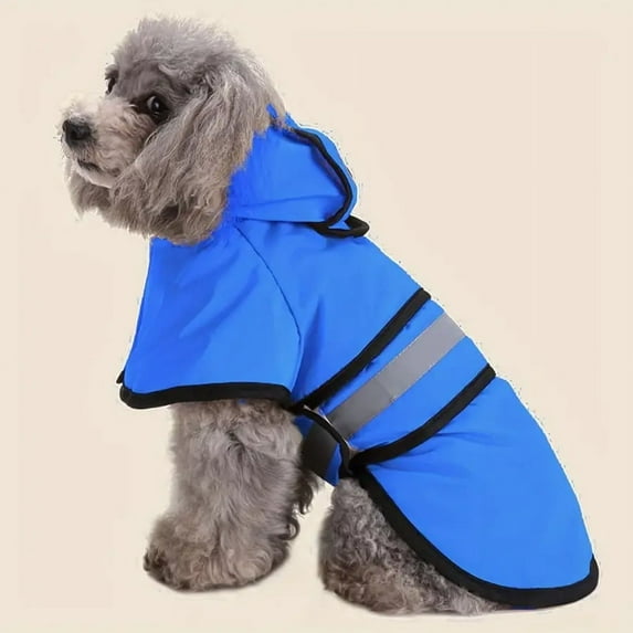 Keep Your Pet Dry And Comfortable - Adjustable Waterproof & Windproof Dog Raincoat! (Blue,XS)