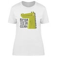 thumbnail image 1 of Keep Your Teeth Clean Crocodile T-Shirt Women -Image by Shutterstock, Female XX-Large, 1 of 2