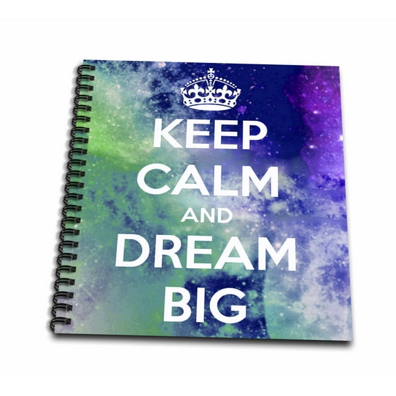 3dRose, Keep calm and dream big. Cosmos. Universe., Mini Notepad 4 x 4 inch