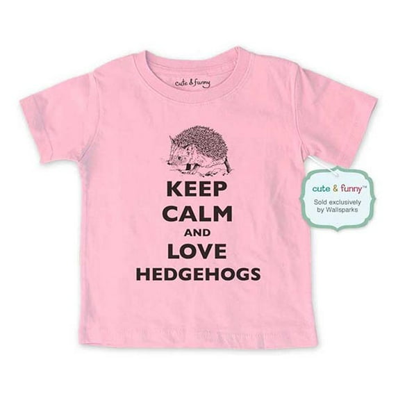 Keep calm and love Hedgehogs - wallsparks cute & funny Brand - Soft Infant & Toddler Shirt