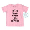 thumbnail image 1 of Keep calm and love Hippos - wallsparks cute & funny Brand - Soft Infant & Toddler Shirt, 1 of 3