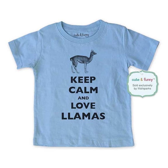 Keep calm and love Llamas - wallsparks cute & funny Brand - Soft Infant & Toddler Shirt