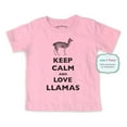 thumbnail image 1 of Keep calm and love Llamas - wallsparks cute & funny Brand - Soft Infant & Toddler Shirt, 1 of 3