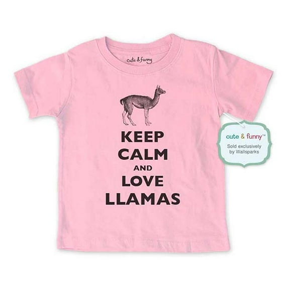 Keep calm and love Llamas - wallsparks cute & funny Brand - Soft Infant & Toddler Shirt
