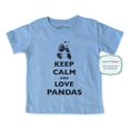 thumbnail image 1 of Keep calm and love Pandas - wallsparks cute & funny Brand - Soft Infant & Toddler Shirt, 1 of 3