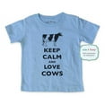 thumbnail image 1 of Keep calm and love cows - wallsparks cute & funny Brand - Soft Infant & Toddler Shirt, 1 of 3