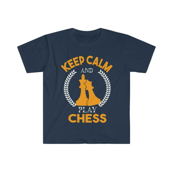 Keep calm and play Unisex T-shirt S-3XL chess player