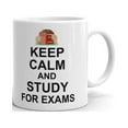 thumbnail image 1 of Keep calm and study for exams Coffee Tea Ceramic Mug Office Work Cup Gift 15 oz, 1 of 3