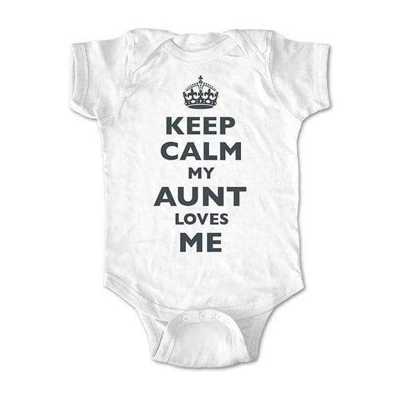 Keep calm my aunt loves me - wallsparks cute & funny Brand - baby one piece bodysuit - Great baby shower gift!