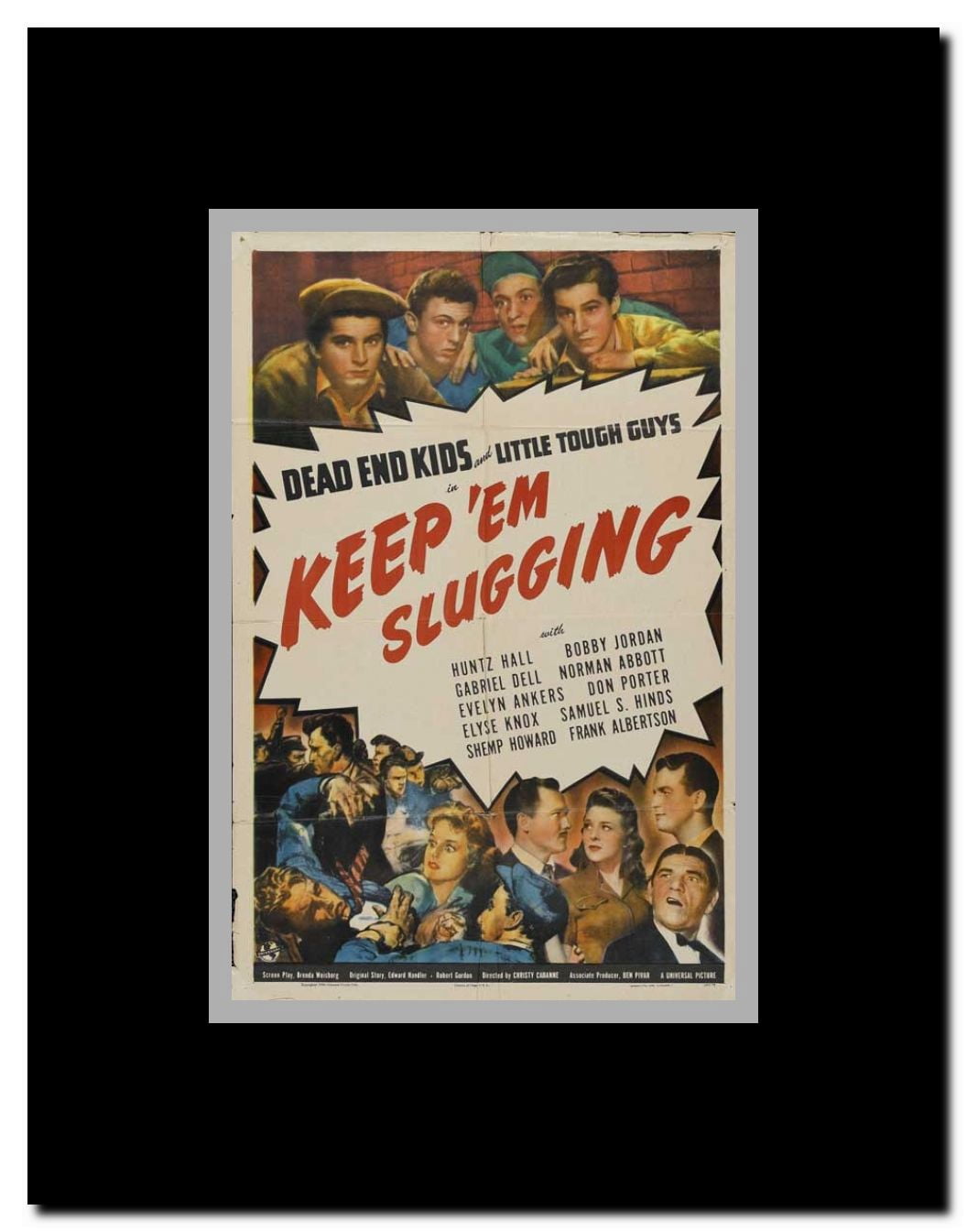 Keep 'em Slugging Framed Movie Poster