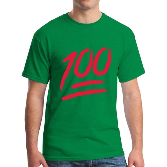 Keep it 100 Emoji Red Logo T-Shirt Funny Shirts