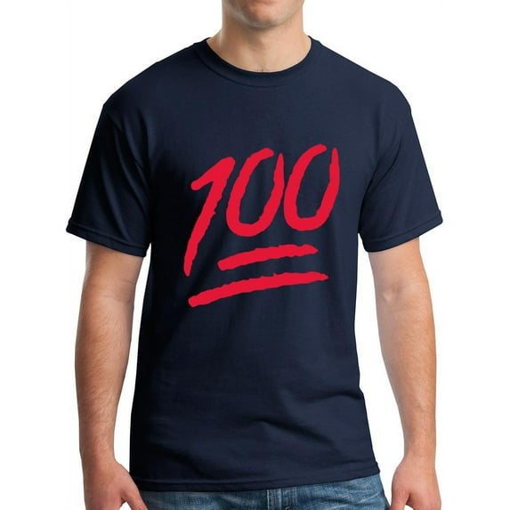 Keep it 100 Emoji Red Logo T-Shirt Funny Shirts