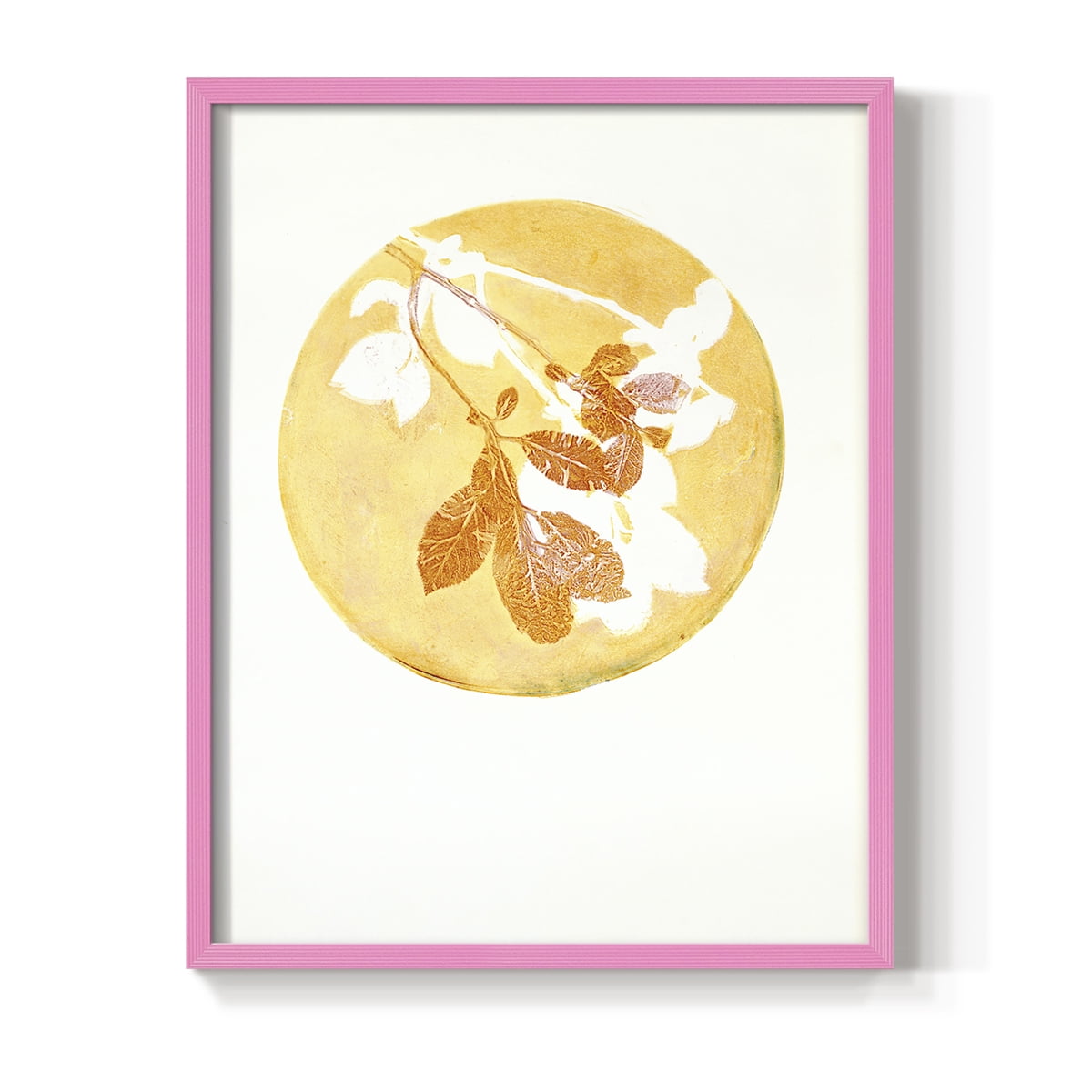 Keep it Simple in Pink Solid Wood 11 x 14 Framed Print