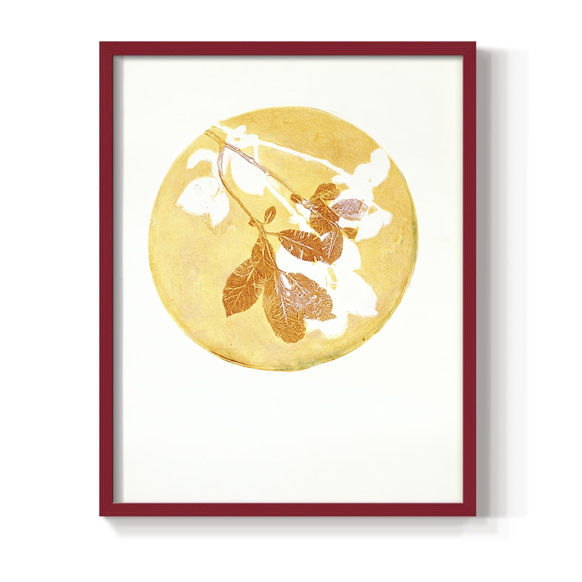 Keep it Simple in Red Solid Wood 11 x 14 Framed Print
