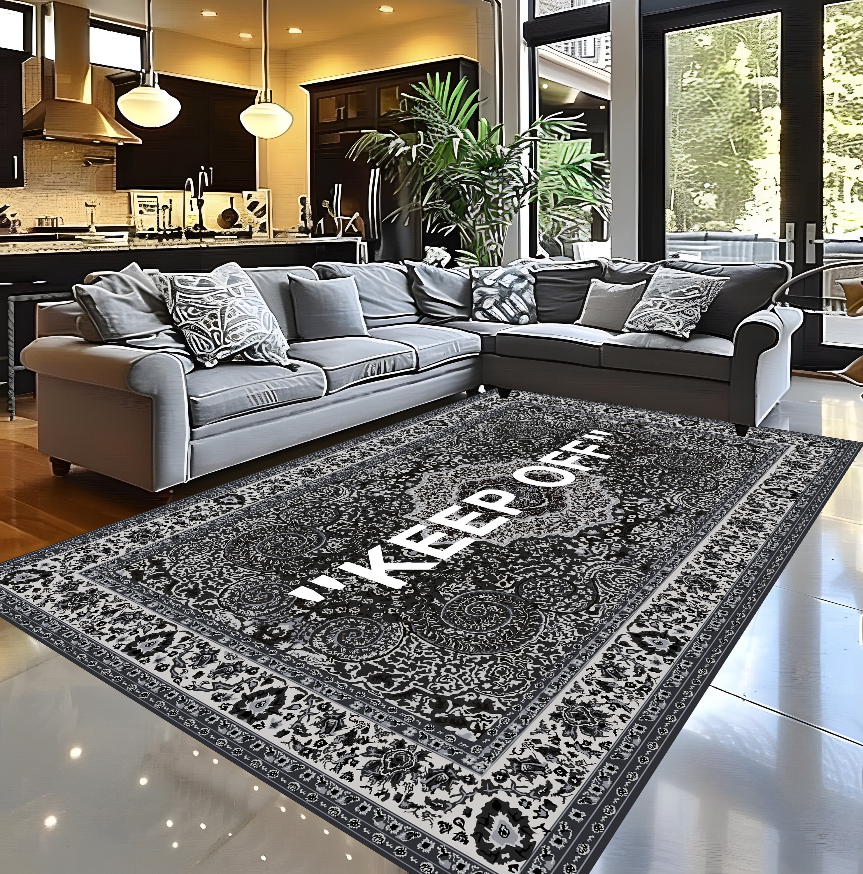 Keep off Area Rug 4x6 ft = 120x180 cm Washable Rug - Walmart.com